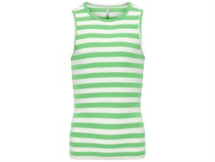 Kids ONLY tank top paradise green/cloud dancer stripes  